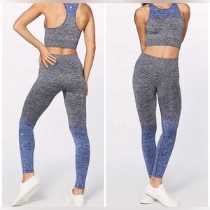 Lululemon Size 2 Balance & Resist 7/8 Tight (25") Midnight Navy/White/Psychic